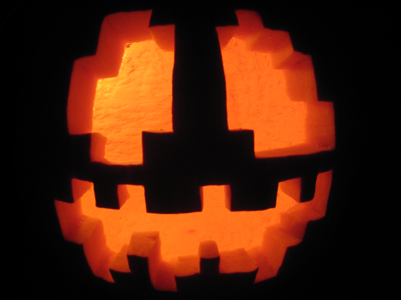 pumpkin into jack o lantern minecraft